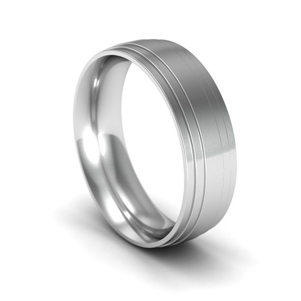 Mens steel hot sale wedding rings